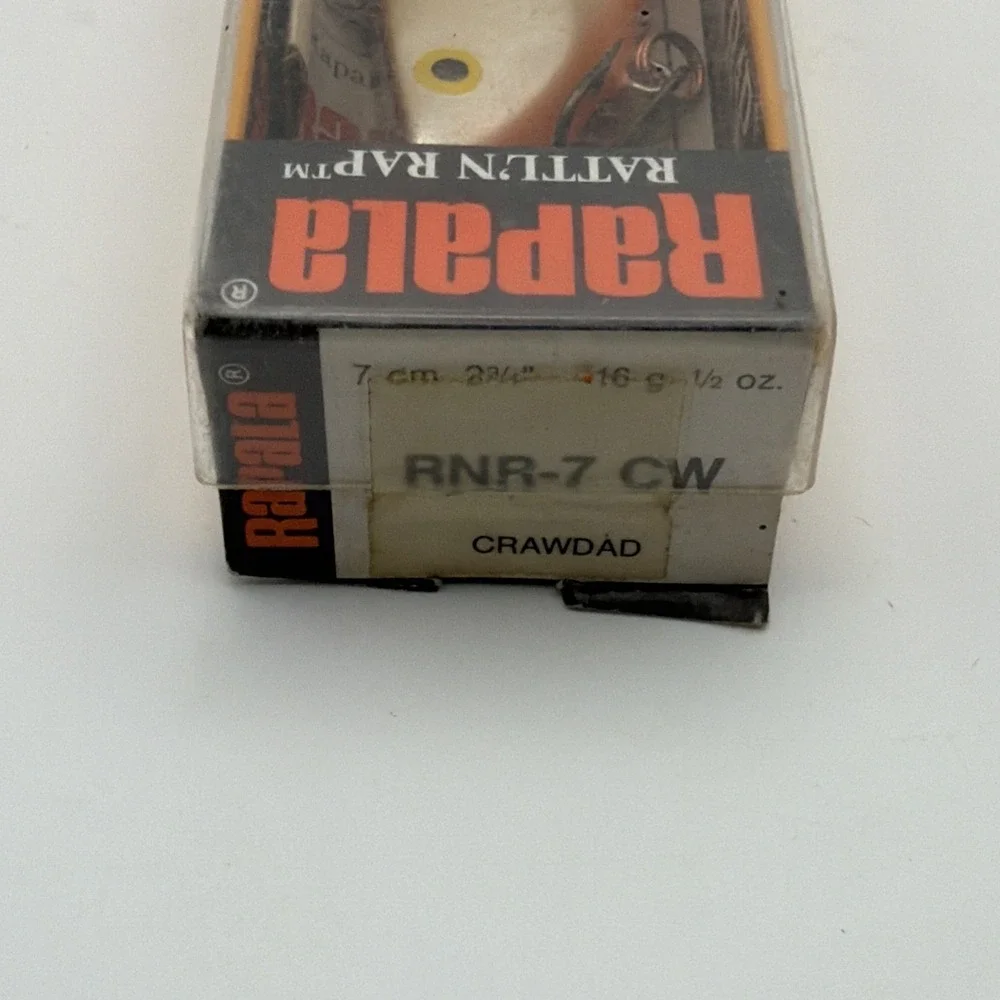 Box #5 Rattlin' Rapala RNR-7 CW Crawdad Color Finland Crankbait New